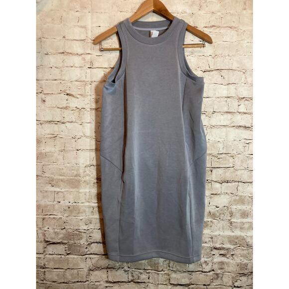 Ododos Tank Dress Womens Small Micro Modal Stretch Athletic Athleisure Gray - Picture 1 of 12